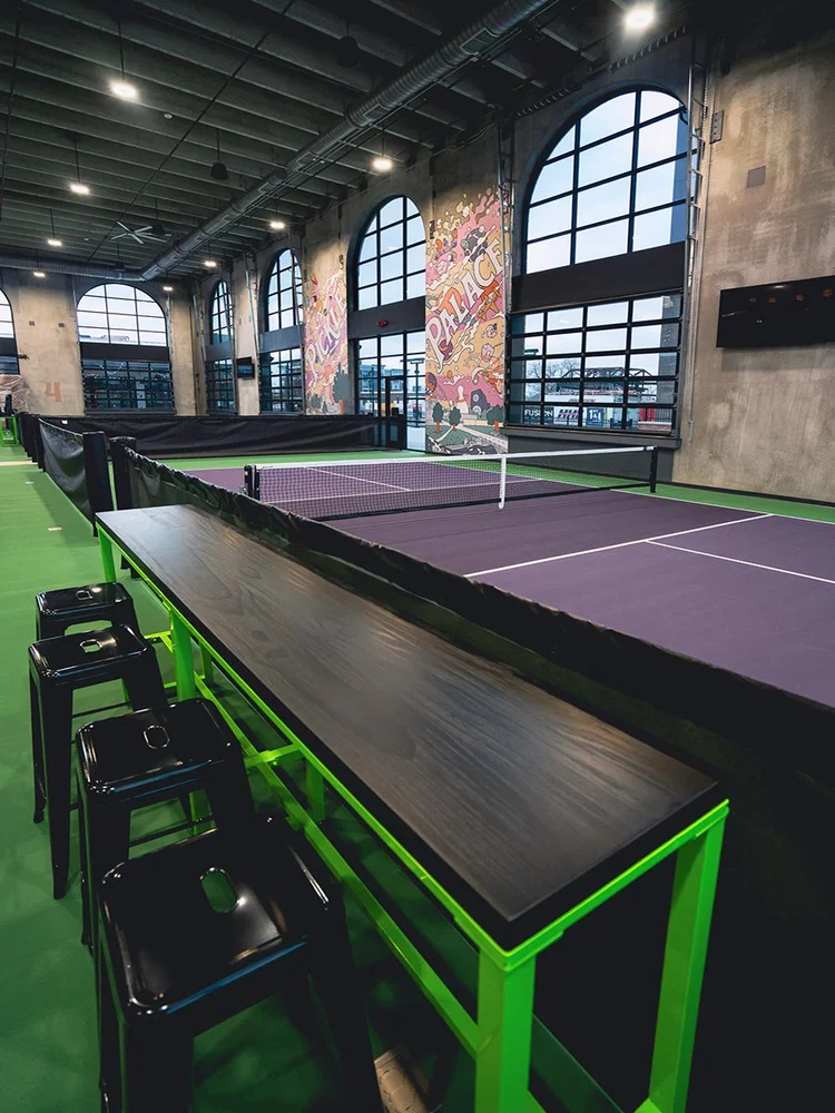 Pickleball courts at Pickle Palace in Cedar Rapids, IA