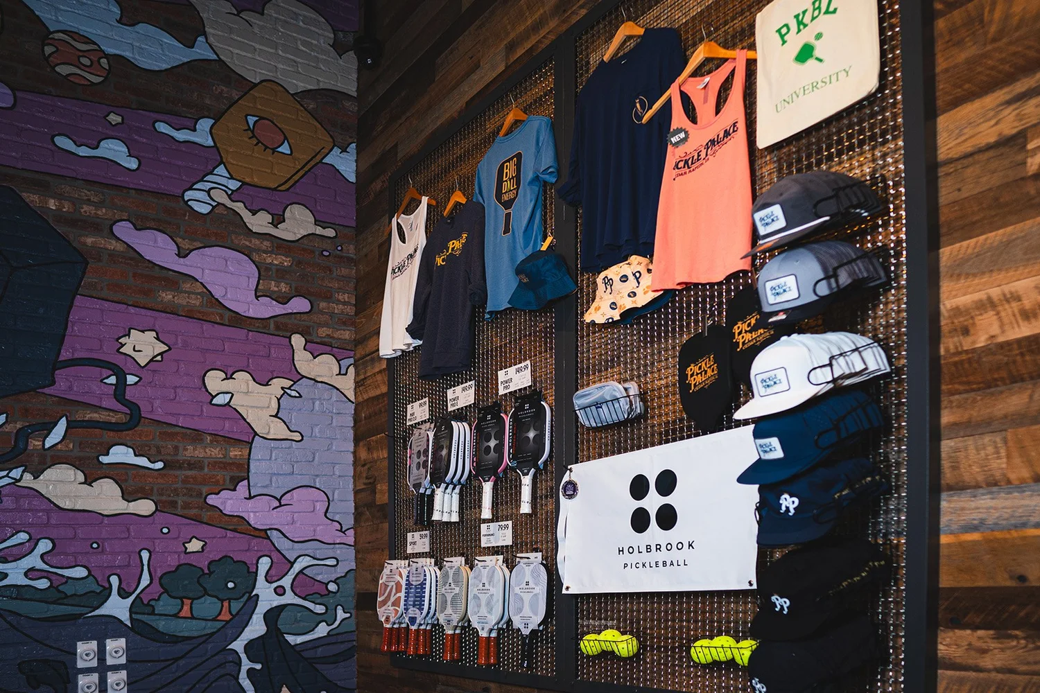 Pro shop at Pickle Palace