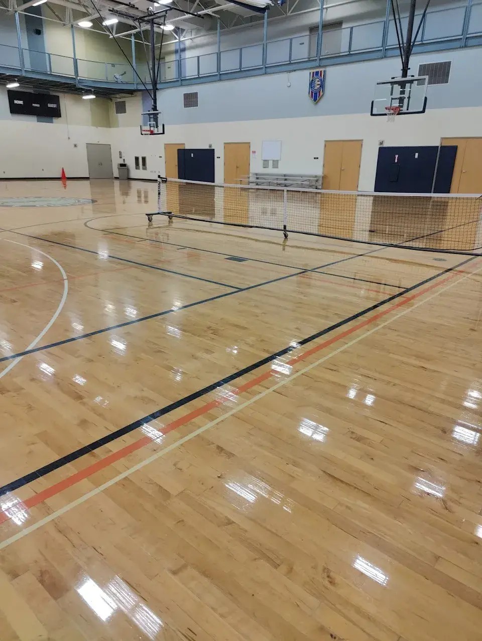Indoor pickleball courts at Bowling Green Community Center in Bowling Green, OH