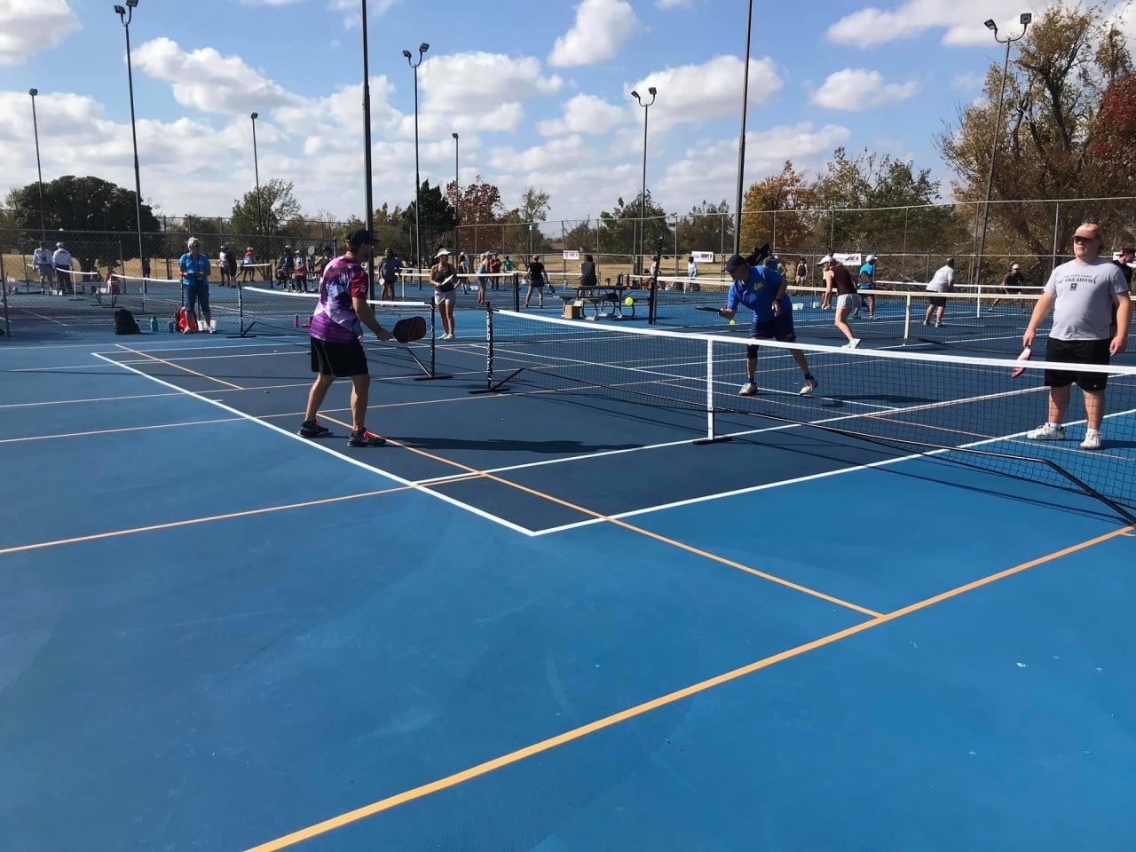 Pickleball courts at Hidden Trails OKC Country Club in Oklahoma City, OK