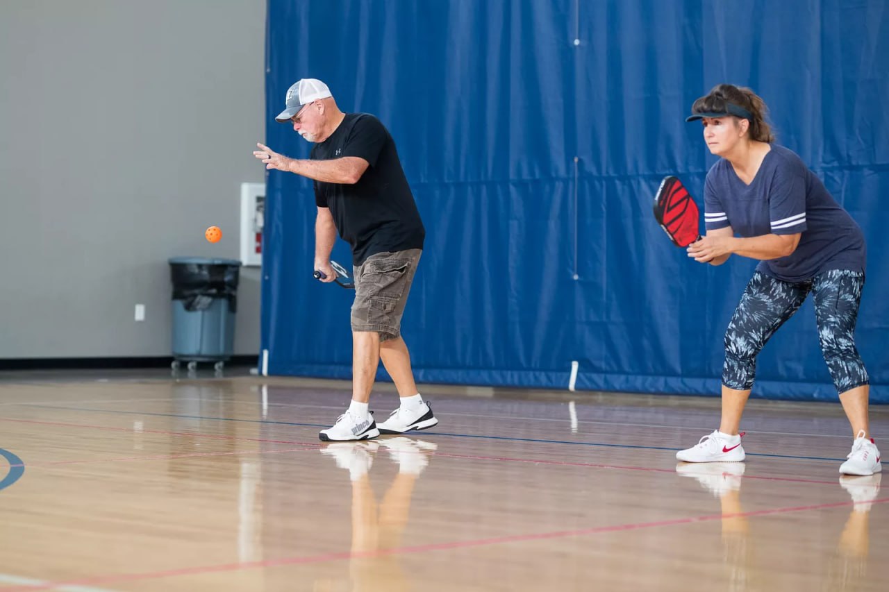 Pickleball courts at Game On Sports Complex in Tarrant County, Texas