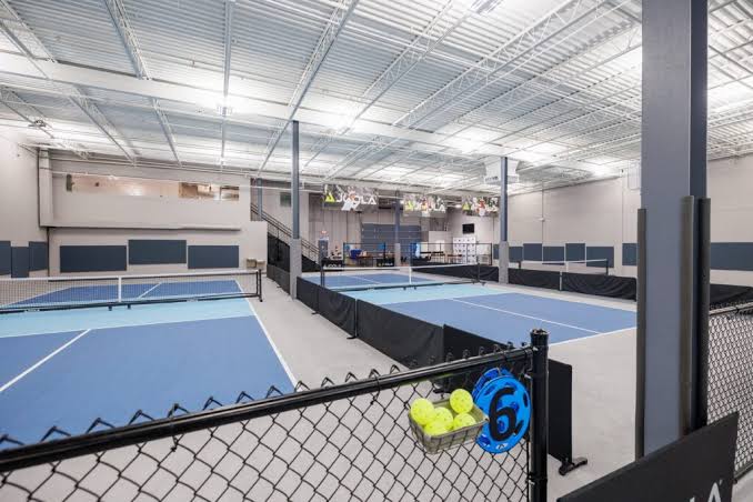 Pickleball courts at The Pickleball Club of Tysons in Vienna, VA